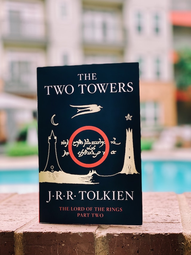 A copy of JRR Tolkien's Lord of the Rings, The Two Towers